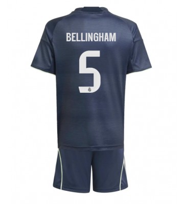 Real Madrid Jude Bellingham #5 Udebanetrøje Børn 2025-26 Kortærmet (+ Korte bukser)